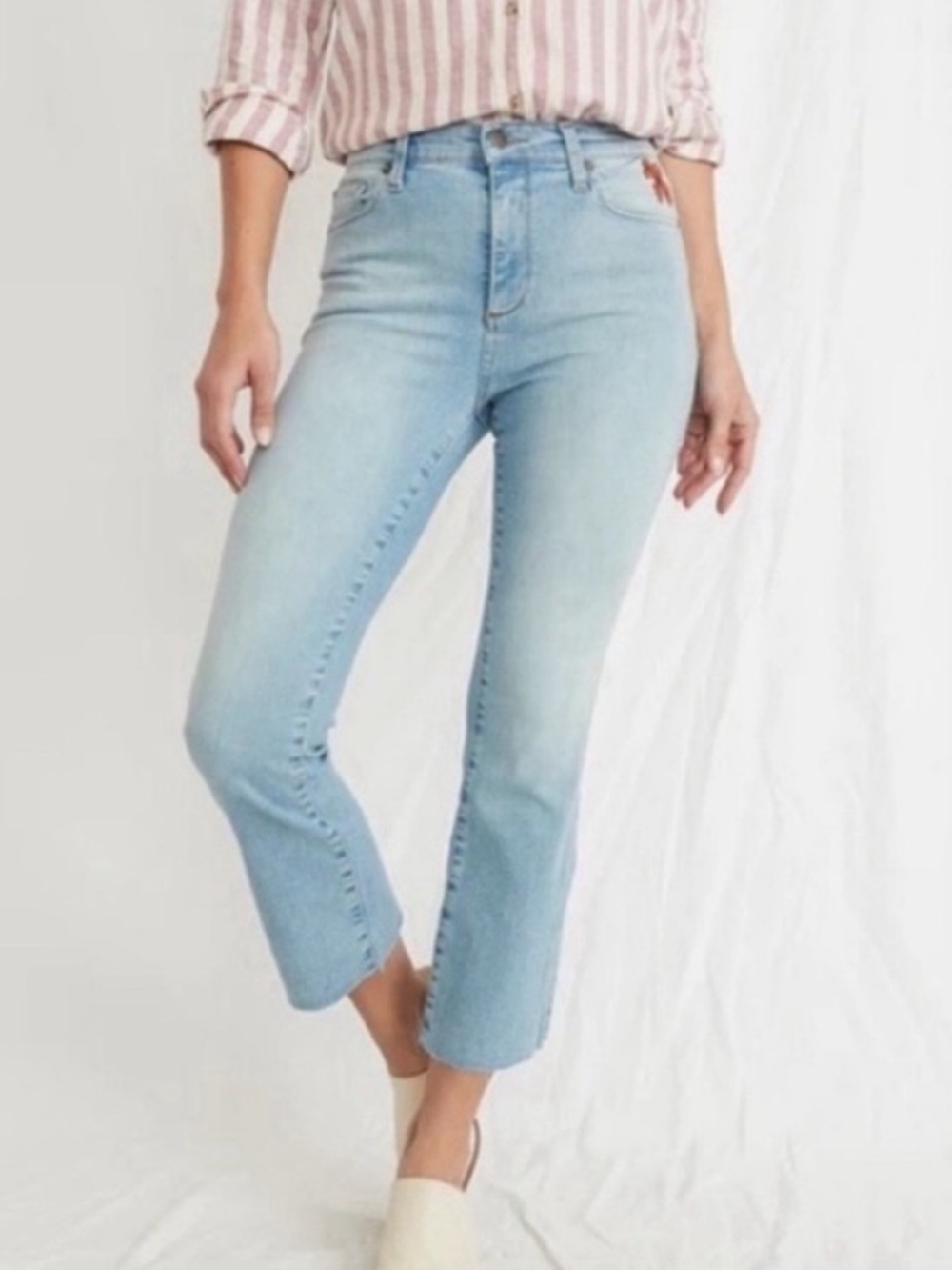 Marine Layer Cropped Embroidered Pants
